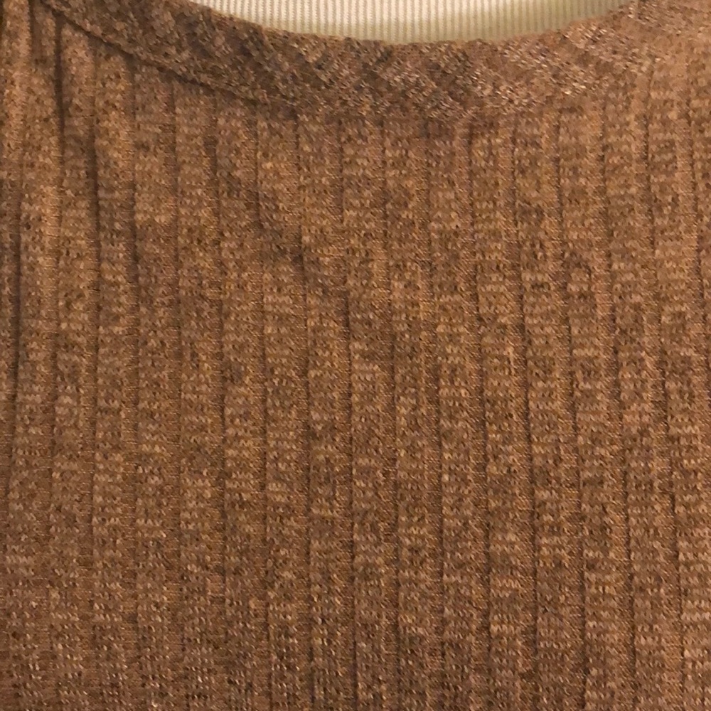 Light Brown Ribbed Dress - Picture 8 of 8